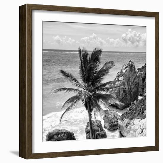 ¡Viva Mexico! Square Collection - Tulum Caribbean Coastline XI-Philippe Hugonnard-Framed Photographic Print