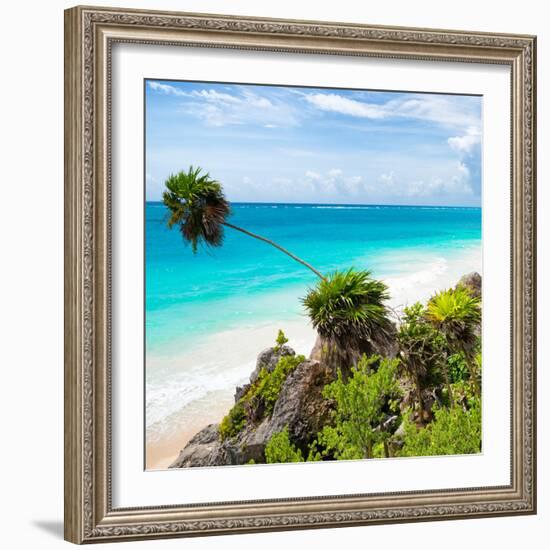 ¡Viva Mexico! Square Collection - Tulum Caribbean Coastline-Philippe Hugonnard-Framed Photographic Print