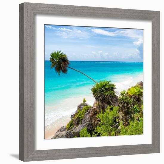 ¡Viva Mexico! Square Collection - Tulum Caribbean Coastline-Philippe Hugonnard-Framed Photographic Print