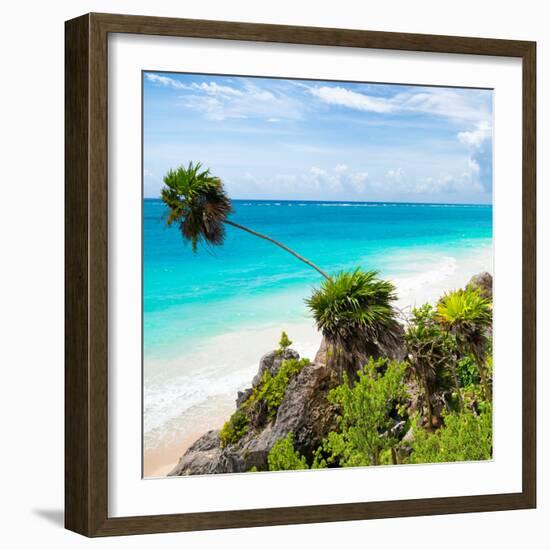 ¡Viva Mexico! Square Collection - Tulum Caribbean Coastline-Philippe Hugonnard-Framed Photographic Print