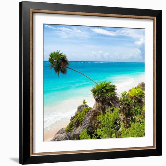 ¡Viva Mexico! Square Collection - Tulum Caribbean Coastline-Philippe Hugonnard-Framed Photographic Print