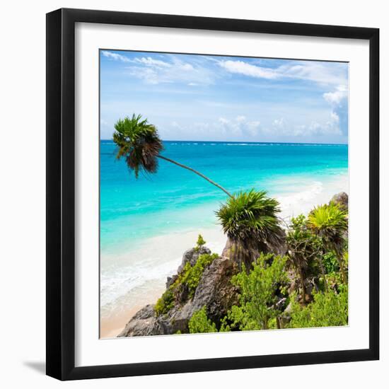 ¡Viva Mexico! Square Collection - Tulum Caribbean Coastline-Philippe Hugonnard-Framed Photographic Print