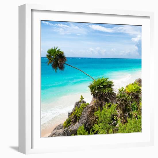 ¡Viva Mexico! Square Collection - Tulum Caribbean Coastline-Philippe Hugonnard-Framed Photographic Print