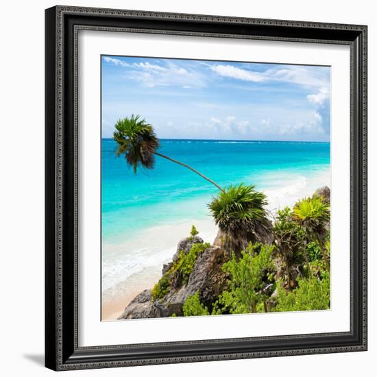 ¡Viva Mexico! Square Collection - Tulum Caribbean Coastline-Philippe Hugonnard-Framed Photographic Print