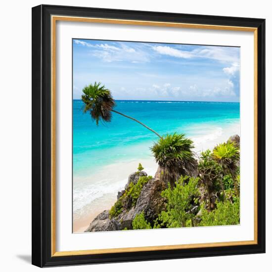 ¡Viva Mexico! Square Collection - Tulum Caribbean Coastline-Philippe Hugonnard-Framed Photographic Print