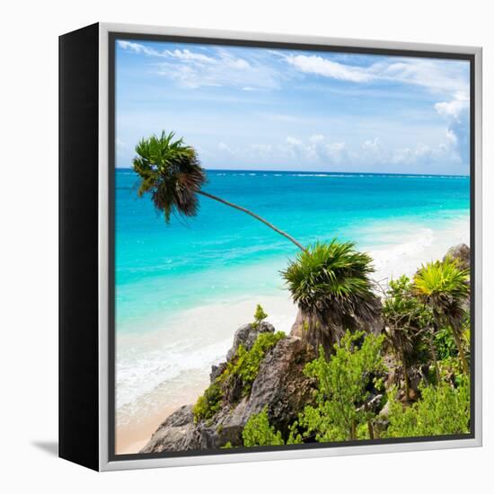 ¡Viva Mexico! Square Collection - Tulum Caribbean Coastline-Philippe Hugonnard-Framed Premier Image Canvas