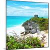 ¡Viva Mexico! Square Collection - Tulum Ruins along Caribbean Coastline III-Philippe Hugonnard-Mounted Photographic Print