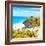 ¡Viva Mexico! Square Collection - Tulum Ruins along Caribbean Coastline V-Philippe Hugonnard-Framed Photographic Print