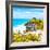 ¡Viva Mexico! Square Collection - Tulum Ruins along Caribbean Coastline V-Philippe Hugonnard-Framed Photographic Print