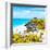 ¡Viva Mexico! Square Collection - Tulum Ruins along Caribbean Coastline V-Philippe Hugonnard-Framed Photographic Print