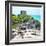 ¡Viva Mexico! Square Collection - Tulum Ruins along Caribbean Coastline with Iguana III-Philippe Hugonnard-Framed Photographic Print