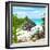 ¡Viva Mexico! Square Collection - Tulum Ruins along Caribbean Coastline with Iguana-Philippe Hugonnard-Framed Photographic Print