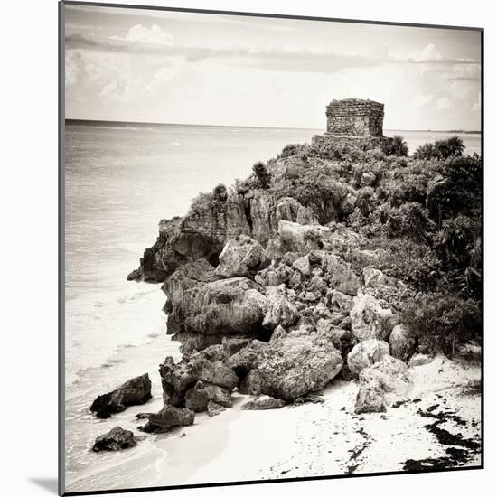 ¡Viva Mexico! Square Collection - Tulum Ruins along Caribbean Coastline X-Philippe Hugonnard-Mounted Photographic Print
