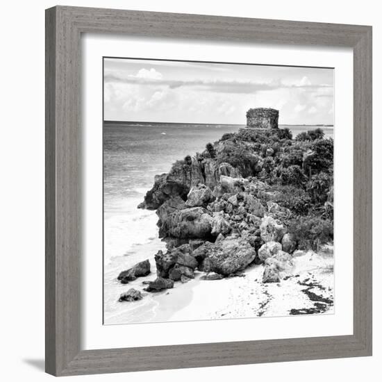 ¡Viva Mexico! Square Collection - Tulum Ruins along Caribbean Coastline XII-Philippe Hugonnard-Framed Photographic Print