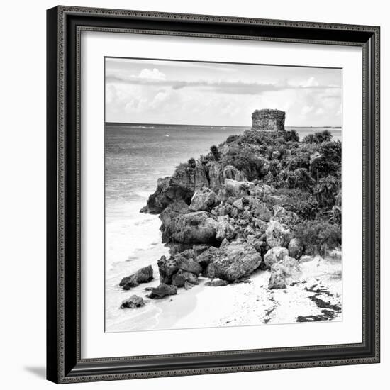 ¡Viva Mexico! Square Collection - Tulum Ruins along Caribbean Coastline XII-Philippe Hugonnard-Framed Photographic Print