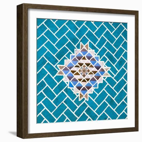 ¡Viva Mexico! Square Collection - Turquoise Mosaics-Philippe Hugonnard-Framed Photographic Print