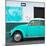¡Viva Mexico! Square Collection - Turquoise VW Beetle Car and American Graffiti-Philippe Hugonnard-Mounted Photographic Print