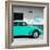 ¡Viva Mexico! Square Collection - Turquoise VW Beetle Car & Peace Symbol-Philippe Hugonnard-Framed Photographic Print