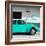 ¡Viva Mexico! Square Collection - Turquoise VW Beetle Car & Peace Symbol-Philippe Hugonnard-Framed Photographic Print