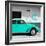 ¡Viva Mexico! Square Collection - Turquoise VW Beetle Car & Peace Symbol-Philippe Hugonnard-Framed Photographic Print
