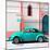 ¡Viva Mexico! Square Collection - Turquoise VW Beetle in San Cristobal-Philippe Hugonnard-Mounted Photographic Print