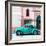 ¡Viva Mexico! Square Collection - Turquoise VW Beetle in San Cristobal-Philippe Hugonnard-Framed Photographic Print