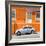 ¡Viva Mexico! Square Collection - VW Beetle Car and Orange Wall-Philippe Hugonnard-Framed Photographic Print