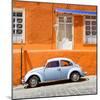 ¡Viva Mexico! Square Collection - VW Beetle Car and Orange Wall-Philippe Hugonnard-Mounted Photographic Print