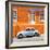 ¡Viva Mexico! Square Collection - VW Beetle Car and Orange Wall-Philippe Hugonnard-Framed Photographic Print