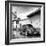 ¡Viva Mexico! Square Collection - VW Beetle Car in San Cristobal de Las Casas B&W-Philippe Hugonnard-Framed Photographic Print