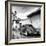¡Viva Mexico! Square Collection - VW Beetle Car in San Cristobal de Las Casas B&W-Philippe Hugonnard-Framed Photographic Print