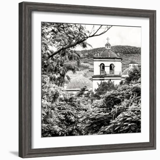 ¡Viva Mexico! Square Collection - White Church II-Philippe Hugonnard-Framed Photographic Print