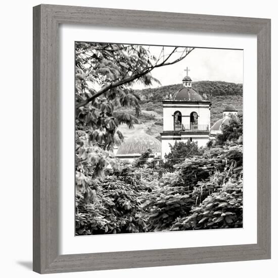 ¡Viva Mexico! Square Collection - White Church II-Philippe Hugonnard-Framed Photographic Print