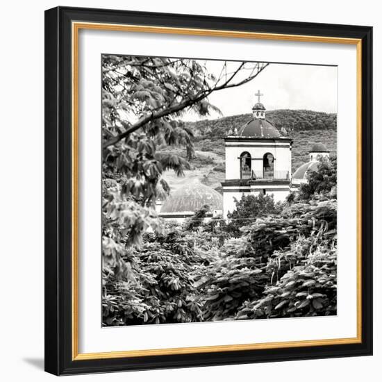¡Viva Mexico! Square Collection - White Church II-Philippe Hugonnard-Framed Photographic Print