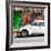 ¡Viva Mexico! Square Collection - White VW Beetle Car in Cancun-Philippe Hugonnard-Framed Photographic Print