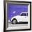 ¡Viva Mexico! Square Collection - White VW Beetle Car & Purple Wall-Philippe Hugonnard-Framed Photographic Print