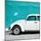 ¡Viva Mexico! Square Collection - White VW Beetle Car & Turquoise Wall-Philippe Hugonnard-Mounted Photographic Print