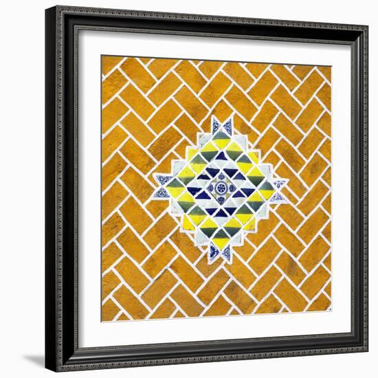 ¡Viva Mexico! Square Collection - Yellow Mosaics-Philippe Hugonnard-Framed Photographic Print