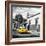 ¡Viva Mexico! Square Collection - Yellow Taxi in Oaxaca III-Philippe Hugonnard-Framed Photographic Print