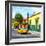 ¡Viva Mexico! Square Collection - Yellow Taxi in Oaxaca-Philippe Hugonnard-Framed Photographic Print