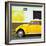 ¡Viva Mexico! Square Collection - Yellow VW Beetle Car and American Graffiti-Philippe Hugonnard-Framed Photographic Print