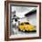 ¡Viva Mexico! Square Collection - Yellow VW Beetle Car in San Cristobal de Las Casas-Philippe Hugonnard-Framed Photographic Print