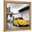¡Viva Mexico! Square Collection - Yellow VW Beetle Car in San Cristobal de Las Casas-Philippe Hugonnard-Framed Premier Image Canvas