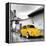 ¡Viva Mexico! Square Collection - Yellow VW Beetle Car in San Cristobal de Las Casas-Philippe Hugonnard-Framed Premier Image Canvas