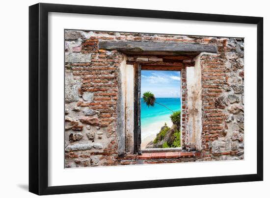 ¡Viva Mexico! Window View - Caribbean Coastline-Philippe Hugonnard-Framed Photographic Print