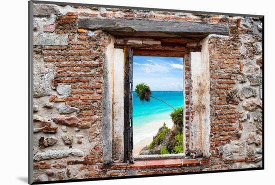 ¡Viva Mexico! Window View - Caribbean Coastline-Philippe Hugonnard-Mounted Photographic Print