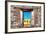 ¡Viva Mexico! Window View - Courtyard of a Church in Puebla-Philippe Hugonnard-Framed Photographic Print