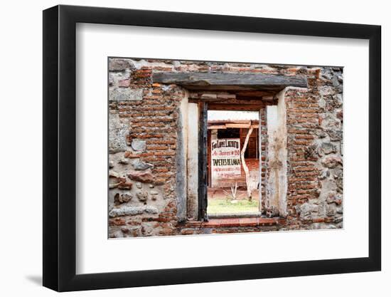 ¡Viva Mexico! Window View - Manufacturer of Mexican Carpets-Philippe Hugonnard-Framed Photographic Print