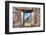 ¡Viva Mexico! Window View - Mayan Ruins in Edzna-Philippe Hugonnard-Framed Photographic Print