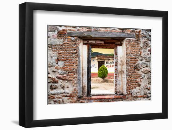 ¡Viva Mexico! Window View - Mexican Village-Philippe Hugonnard-Framed Photographic Print